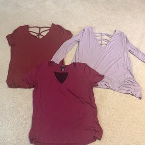 Lot of 3 large tops